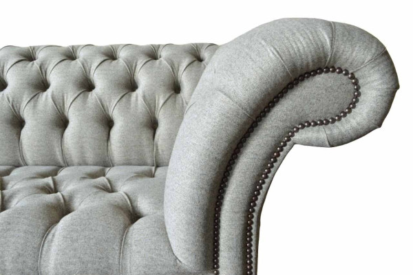 Dreisitzer Design Sofa 3 Sitzer Couchen Grau Polster Sofas Möbel Neu
