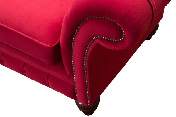Design Modern Textil Sofa 2 Sitzer Couch Polster Luxus Sofas Chesterfield