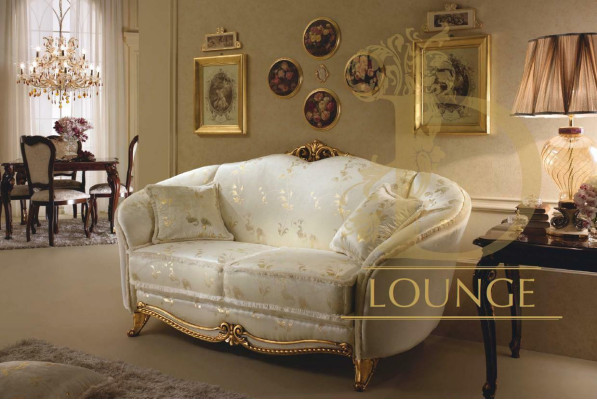 Klassische 2 Sitzer Couch Polster Sofa Sitz Couchen Italien Design arredoclassic