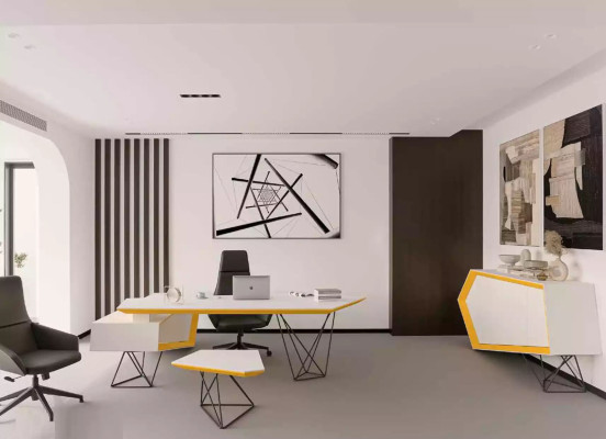 Eckschreibtisch Arbeits Schreib Büro Tisch Luxus Designer Möbel Weiß
