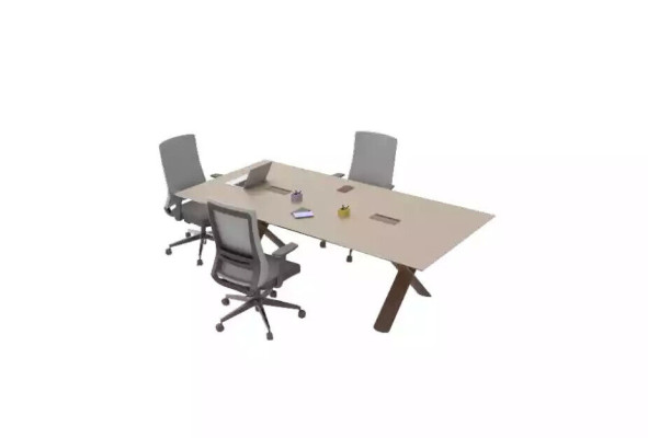 Großer Arbeitstisch Büromöbel Konferenztische Einrichtung Holzmöbel Modern