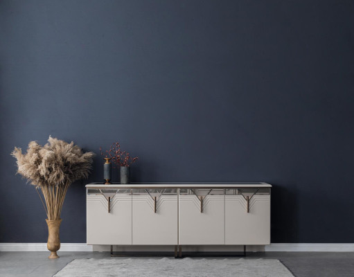 Sideboard Anrichte Holzschrank Kommode Schrank Holz Weiß Moderne