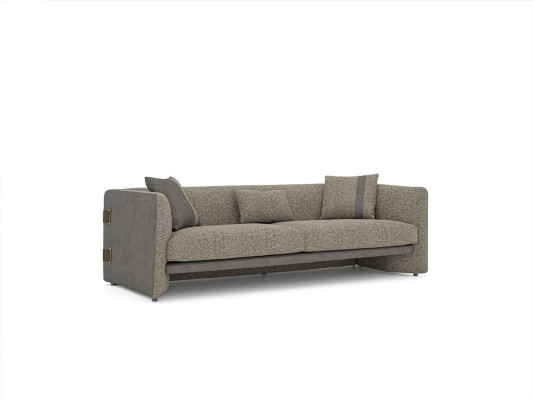 Sofa Dreisitzer Couch Grau Möbel Polstermöbel Wohnzimmer Einrichtung Neu