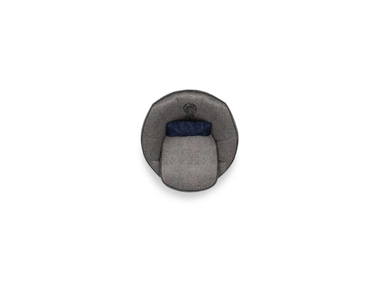 Luxus Grau Sessel Polster Textil Wohnzimmer Polstermöbel Modern Einrichtung