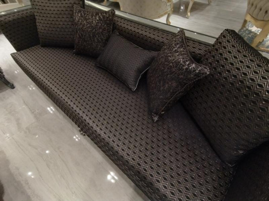 Luxus Wohnzimmer Sofagarnitur Möbel 3+3+1+1 2x Sofa 2x Sessel Braun Neu