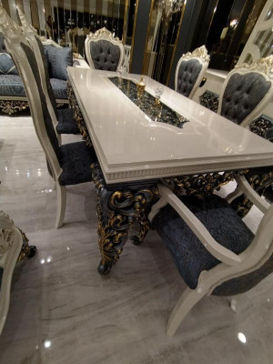 Elegantes Esszimmer Esstisch Luxuriöses Tisch Glamouröses Esstisch Neu