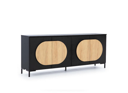Schwarz-Braune Kommode Schlafzimmer Designer Holz Kommode Edle Anrichte Schwarz-Braune Kommode Schlafzimmer Designer Holz Kommode Edle Anrichte