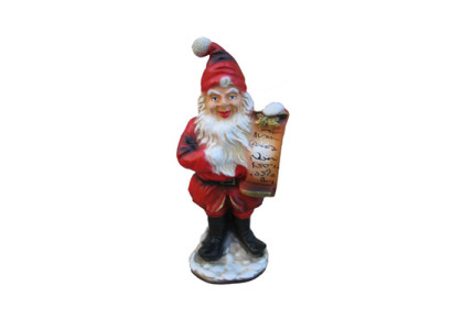 Weihnachtsmann Figur Statue Deko Figuren Dekoration Nikolaus Skulptur 41cm Neu