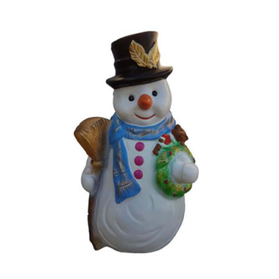 Schneemann Figur Statue Deko Figuren Deko Skulptur 50cm Winter Neu Statuen Neu