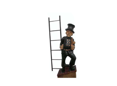 Skulptur Schornsteinfeger Skulptur Statuen Figuren Aussteller Deko Dekoration