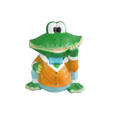 abstrakte Skulptur Frosch Dekoration Figur Kunststoff Realistisch Deko Statue