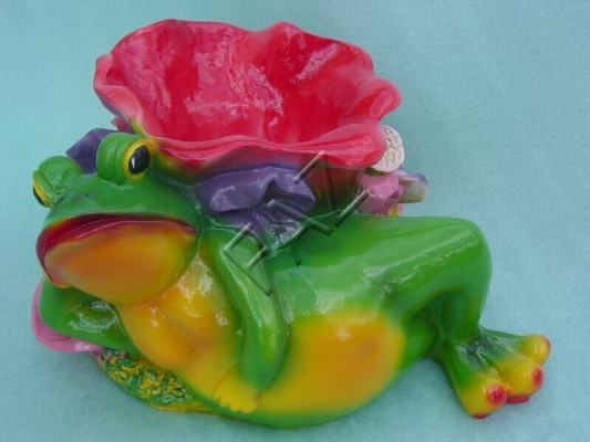 Design Frosch Figur Garten Statue Skulptur Figuren Skulpturen Dekoration c504