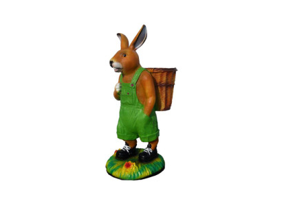 Hase figur abstrakte figuren statuen moderne statue bunt bemalt neu 110cm
