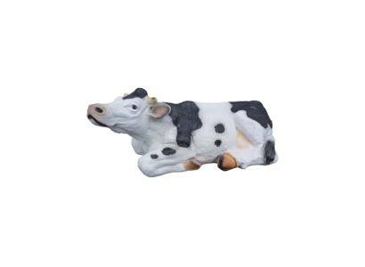 Moderne Figur Kuh Rind Kunststoff Skulptur Statuen Figuren Dekoration Kalb 70cm