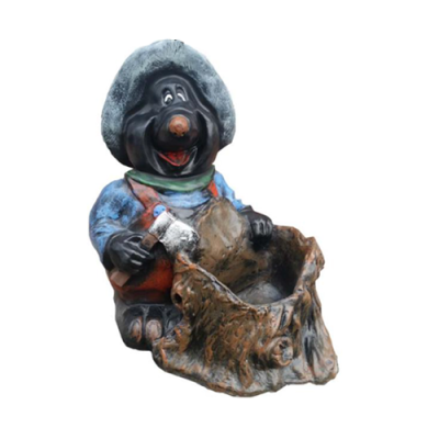 Design Figur Statue Figur Dekoration Deko Statuen Kunststoff Skulptur Maulwurf