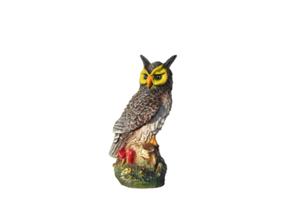Eule Vogel Figur Statue Garten Dekoration Skulptur Deko Skulpturen