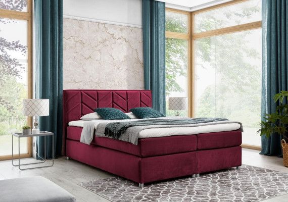 Bett Bettkasten Boxspringbett Schlafzimmer Polster Design Doppel Hotel Modern