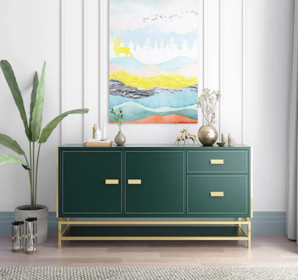 Kommode Design Sideboard Anrichte Schrank Holz Modern Wohnzimmer Neu