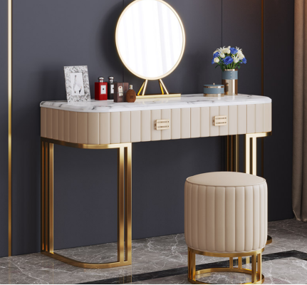 Designer Schminktisch Kosmetik Tisch Spiegel Konsolen Schlafzimmer Neu