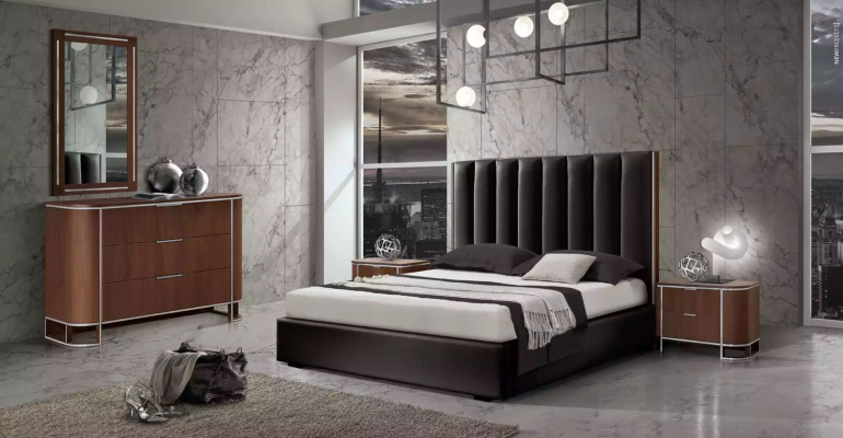Bett Nachttisch 2x Luxus Schlafzimmer Set Komplettes Zimmer Möbel Neu