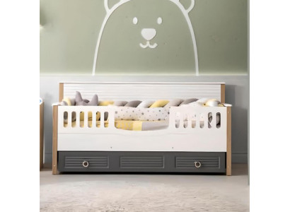 Bettrahmen Perfekte Kinderbett Holz Kinderzimmer Bettgestelle Grau