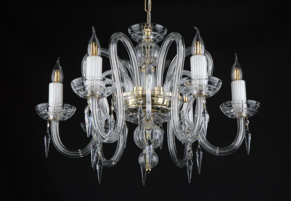 Kristall Kronleuchter Bohemia Lampe Deckenleuchte Hängeleuchte