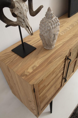 Essgruppe Essecke Esszimmer Esstisch Stühle Sideboard 6tlg Braun Holz 
