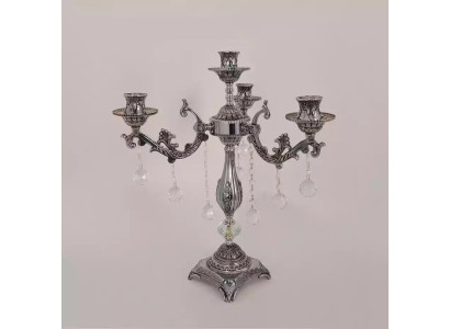 Tischlampe Nachttischlampe Leuchte LuxusTischlampe Wohnzimmer silber
