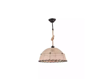 Deckenlampe Deckenleuchter Lüster Kronleuchter Lampe Beige Modern Seil