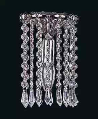 Deckenlampe Deckenleuchter Kronleuchter Silber Lüster Kristall Lampe