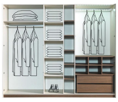Weißer Schlafzimmer Kleiderschrank Luxus Moderner Schrank Mit Schiebtüren