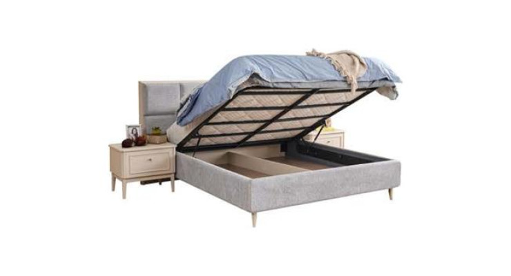 Design Schlafzimmer Set Bett + 2x Nachttische Luxus Doppel Ehebett