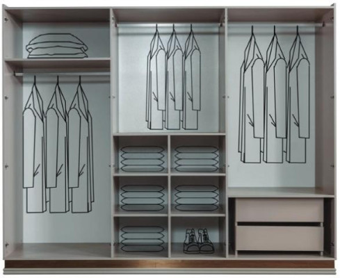 Weißer Schlafzimmer Kleiderschrank Glasschrank Holzschrank Moderne Möbel