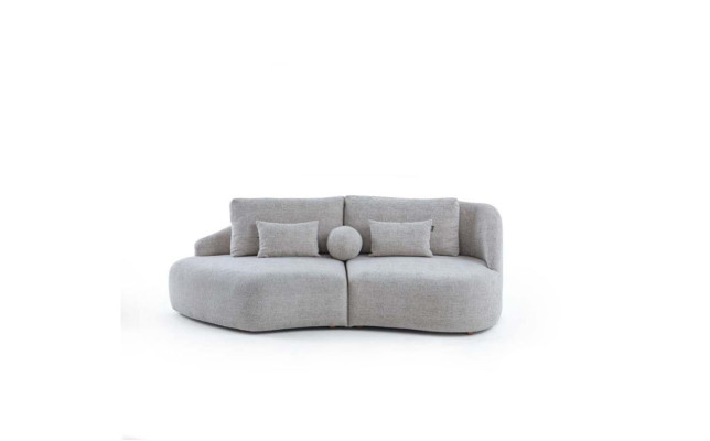 Moderner Hellgrauer 3-Sitzer Wohnzimmer Dreisitzer Luxus Couchen Sofas