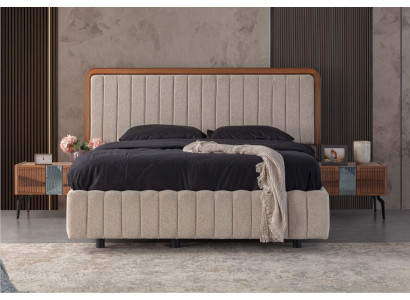 Stilvolle Schlafzimmer Möbel Luxuriöser Polsterbett Holz Nachttische Stilvolle Schlafzimmer Möbel Luxuriöser Polsterbett Holz Nachttische