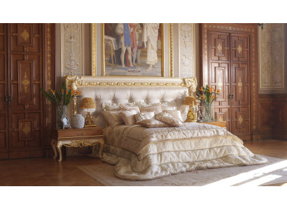 Chesterfield Bett Luxus Doppel Betten Italienische Möbel Einrichtung Boiserie