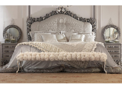 Chesterfield Bett Doppel Betten Leder Antik Stil Luxus Italienische Möbel Neu