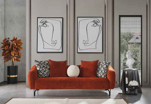 Sofa 3 Sitzer Wohnzimmer Design Sofas Polster Design Modern Möbel Neu