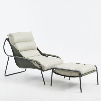 Relax Liege Sessel Möbel 2tlg. Einrichtung Set Fußhocker Stuhl Lehn
