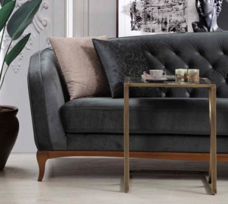 Viersitzer Sofa Luxus 4 Sitzer Sofas Gepolsterte Couch Stoff Sitzer Modern Sitz