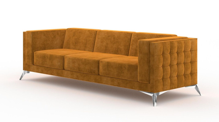 Big Couch Polster Sofa Textil Chesterfield Couchen Stoff xxl Dreisitzer 3 Sitzer