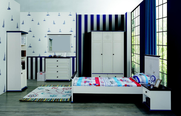 Kleiderschrank Holz Schrank Schlafzimmer Jugend Kinder Möbel Holz Neu