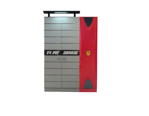 Auto Set Bett Kleiderschrank Kommode Schreibtisch Junge Möbel 4tlg.