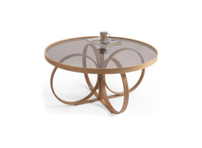 Wohnzimmer Kaffee Tisch Designer Rund Couchtisch Glastisch Luxus Möbel