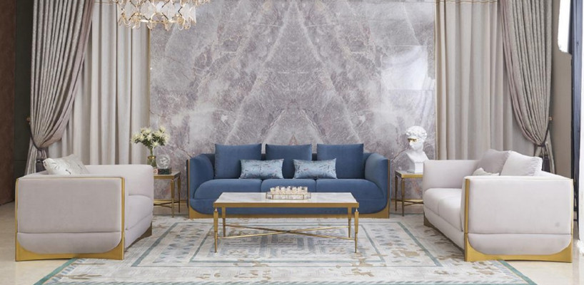 Dreisitzer Couch Polster Design Sofa Moderne 3er Sitz Sofas Zimmer Luxus Möbel