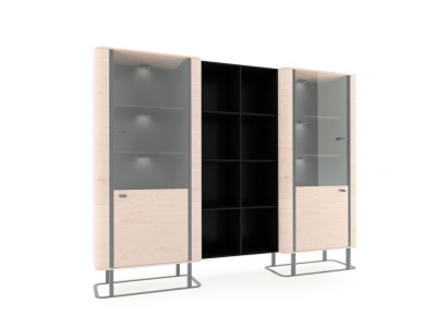 Regal Regal Aufbewahrung Wohnwand Schrank Aktenschrank Büro Office