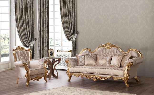 Sessel Antik Stil Lehnstuhl Barock Rokoko Möbel Einrichtung Neu Stühle
