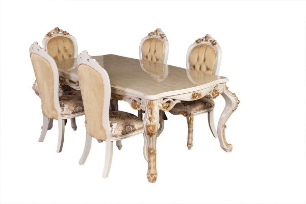 Lehnstuhl Barock Stühle Sitz Polster Möbel Klassischer Stuhl Holz Samt