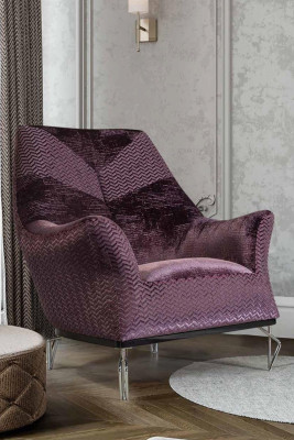 Sessel Design Wohnzimmer Polster Holz Polster Moderne Luxus braun Neu