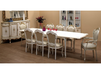 Klassische Set 2x Stühle Armlehnen 6x Stühle Stuhl Garnitur Esszimmer Gruppe Neu